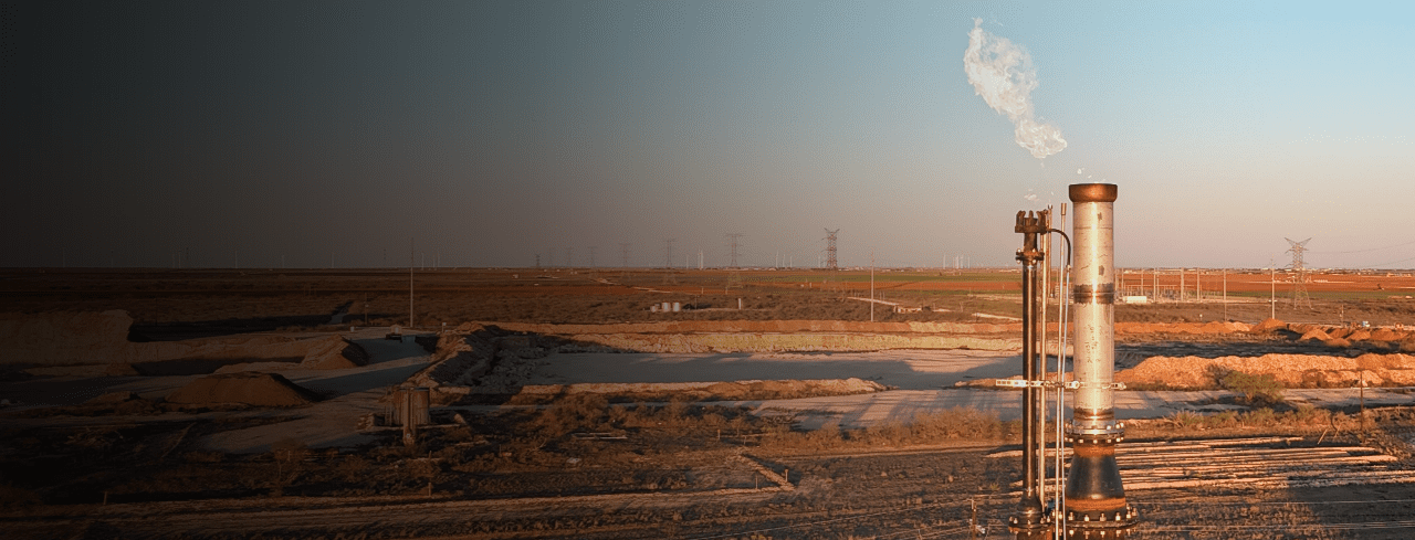 A flare from Mission Companies safely burning excess gas